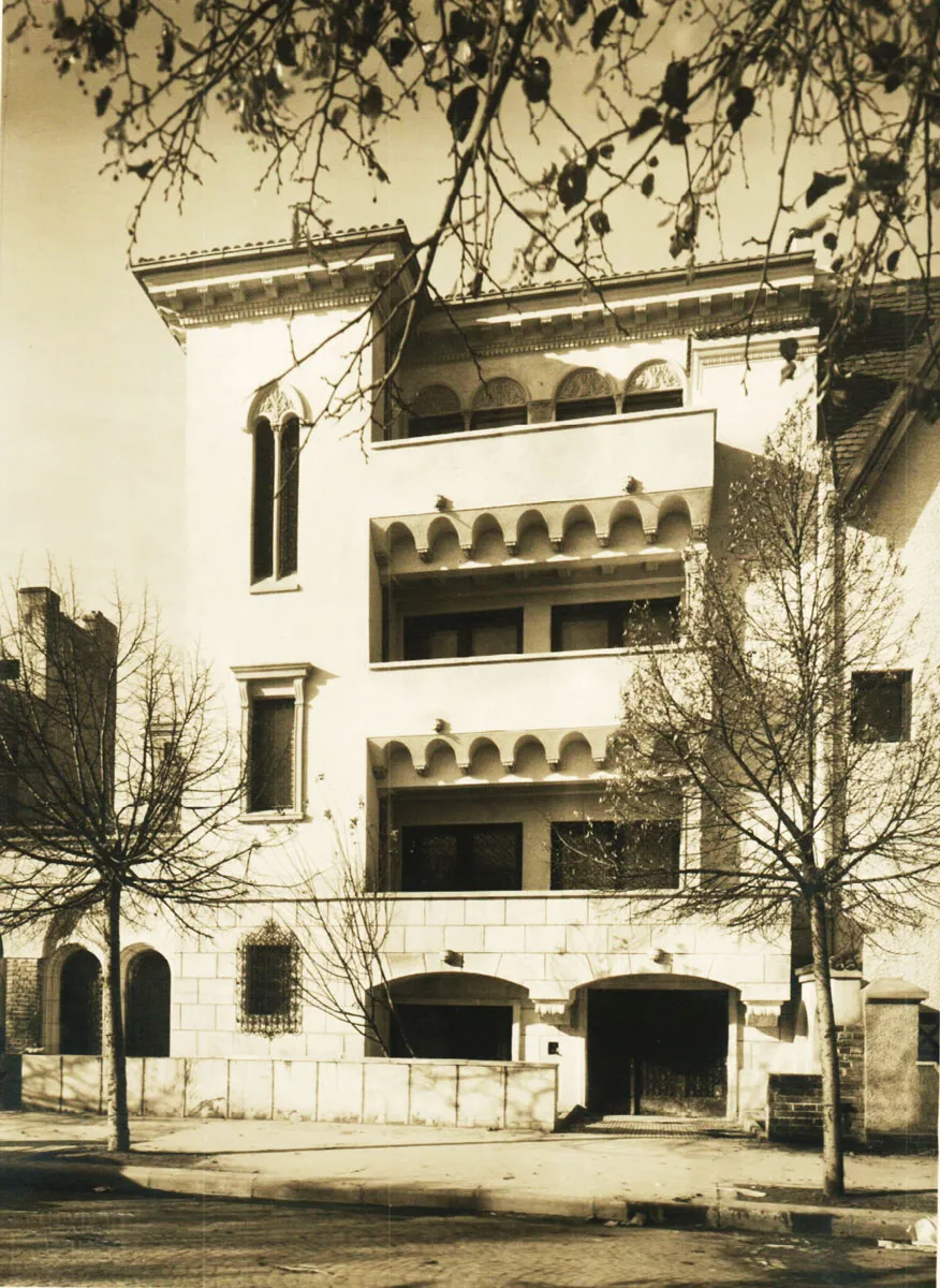 Casa Ionescu la nr. 53 Bulevardul Aviatorilor, fotografie din 1946 aratand arhitectura vilelor interbelice