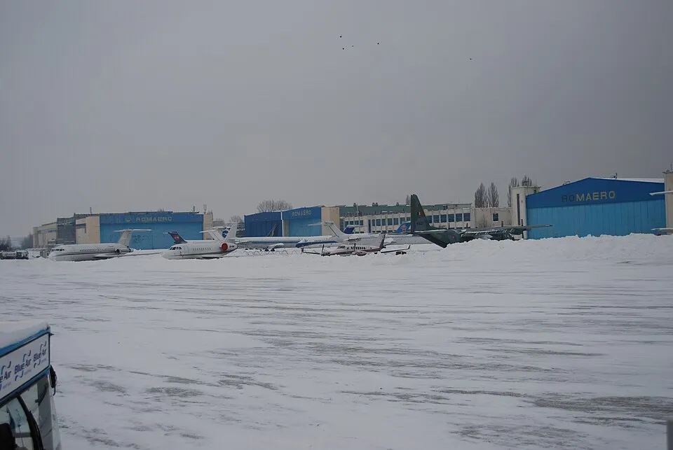 Baneasa Airport terminal building in Bucharest