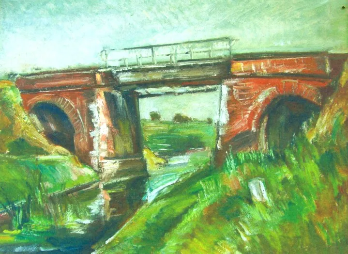 Bridge at Baneasa, oil painting by Petre Iorgulescu-Yor