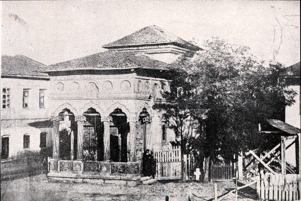 Desen al Bisericii Stavropoleos de Carol Popp de Szathmari, 1865