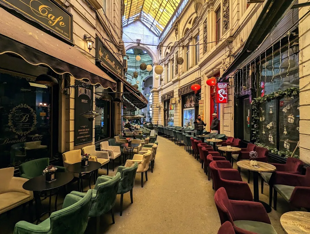 Macca-Vilacrosse Passage — 19th-century covered arcade with yellow glass dome, Bucharest